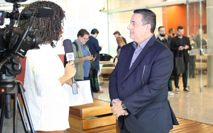 66a94222d879e-1a4a1486 Edison Maltoni, presidente do Sincomercio Jundiaí e Região, em entrevista à TV de Itatiba