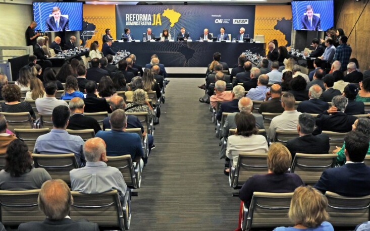 67e1c691d7328-fiesp4 A FecomercioSP elaborou propostas para reduzir a burocracia, atrair investimentos e melhorar a qualidade dos serviços públicos (Crédito: Ayrton Vignola/Fiesp)