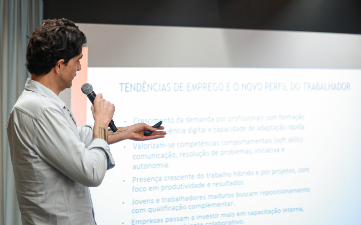 O assessor econômico Thiago Freitas falou sobre tendências de mercado (Imagem: Edilson Dias)