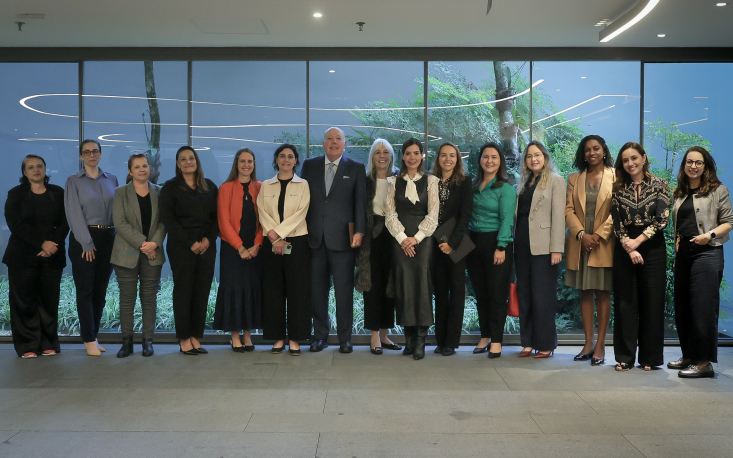 Reunião conjunta entre o Conselho de Assuntos Tributários da Federação e a associação Mulheres no Tributário conta com grande presença feminina. (Foto: Edilson Dias/FecomercioSP)