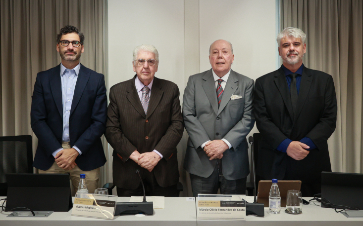 Reunião conjunta entre o Conselho de Assuntos Tributários e o Conselho de Relações Internacionais debate os impactos da Reforma Tributária. (Foto: Edilson Dias/FecomercioSP)